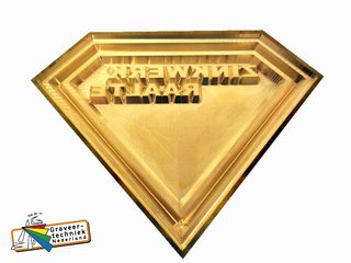 Messing graveren, gietstempel voor bv zink of lood